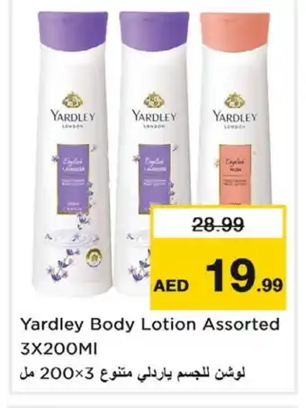 Nesto YARDLEY Body Lotion & Cream offer