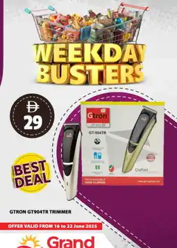 Grand Hyper Market GTRON Remover / Trimmer / Shaver offer