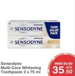 Choithrams Sensodyne Multi-Care Whitening toothpaste offer