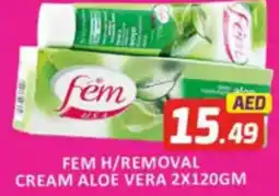 Al Madina Hypermarket Fem h/removal cream aloe vera offer