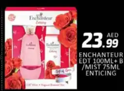 Al Madina Hypermarket Enchanteur edt + b /mist enticing offer
