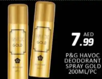 Al Madina Hypermarket P&g havoc deodorant spray gold offer