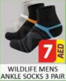 Al Madina Hypermarket Wildlife mens ankle socks offer
