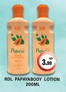 Gulf Hypermarket RDL Body Lotion & Cream offer