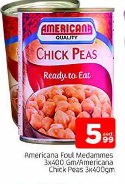 Al Madina AMERICANA Chick Peas offer