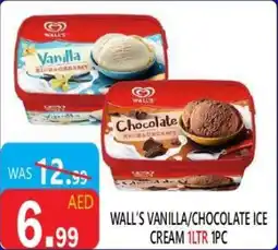 United Hypermarket Wall's vanilla / chocolate ice cream offer