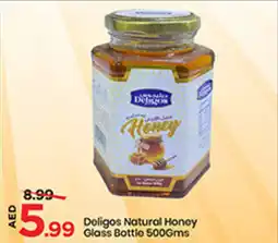 Mark & Save Deligos Natural Honey Glass Bottle offer