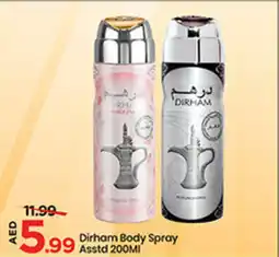 Mark & Save Dirham Body Spray Asstd offer