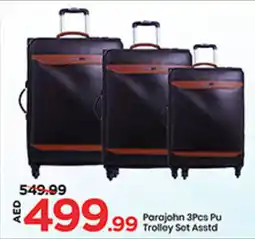 Mark & Save Parajohn Pu Trolley Set Asstd offer