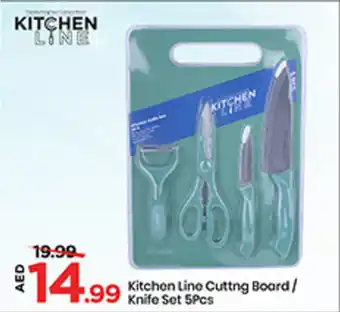 Mark & Save Kitchen Line Cutting Board / Knife Set offer