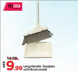 Mark & Save Long Handle Dustpan with Brush Asstd offer