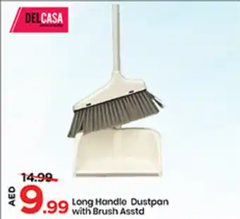 Mark & Save Long Handle Dustpan with Brush Asstd offer