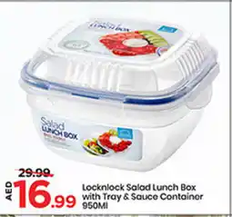 Mark & Save Lock n Lock Salad Lunch Box with Tray & Saucer Contianer offer