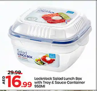 Mark & Save Lock n Lock Salad Lunch Box with Tray & Saucer Contianer offer
