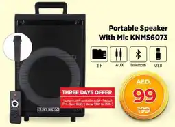 Nesto Portable Speaker With Mic KNMS6073 offer