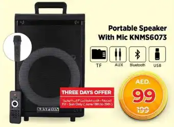 Nesto Portable Speaker With Mic KNMS6073 offer