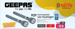 Nesto 2in1 rechargeable LED flashlight offer