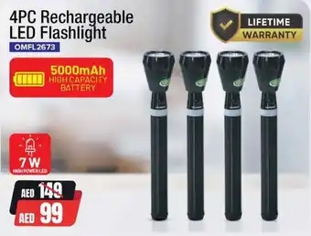 Nesto Rechargeable LED Flashlight OMFL2673 offer