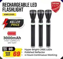 Nesto Rechargeable led flashlight KNFL5165 offer