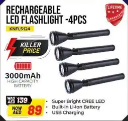 Nesto Rechargeable led flashlight offer