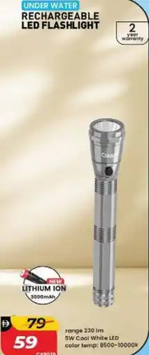 Nesto Rechargeable LED flashlight offer