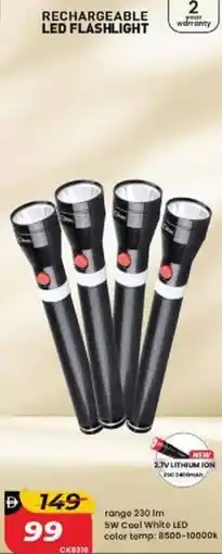 Nesto Rechargeable LED flashlight offer