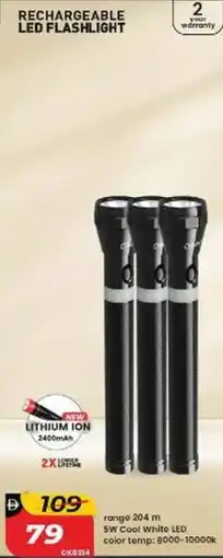 Nesto Rechargeable LED flashlight offer