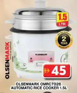 Grand Hyper Market OLSENMARK Rice Cooker offer