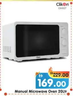 Al Madina Hypermarket CLIKON Microwave Oven offer
