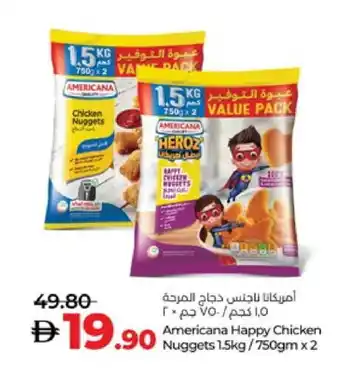 Lulu Hypermarket AMERICANA Chicken Nuggets offer