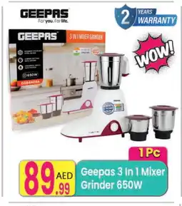 Everyday Center GEEPAS Mixer / Grinder offer