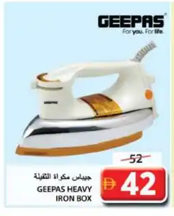 Grand Hyper Market GEEPAS Ironbox offer