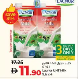 Lulu Hypermarket LACNOR Long Life / UHT Milk offer