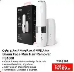 Nesto Braun Face Mini Hair Remover FS1000 offer