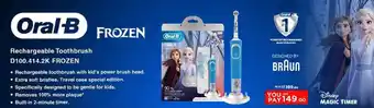 Nesto Oral-B Rechargeable Toothbrush D100.414.2K FROZEN offer