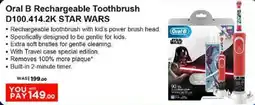 Nesto Oral B Rechargeable Toothbrush D100.414.2K STAR WARS offer