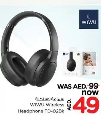 Nesto WIWU Wireless Headphone TD-02Bk offer