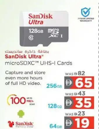 Nesto SanDisk Ultra microSDXC™ UHS-I Cards offer