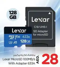 Nesto Lexar MicroSD 100MB/s With Adapter 633A offer