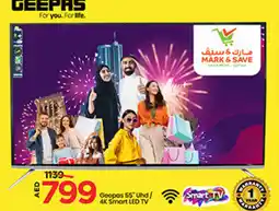 Mark & Save Geepas 55" Uhd/ 4K Smart LED TV offer