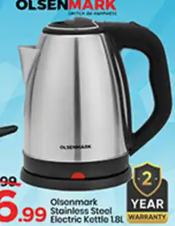 Mark & Save Olsonmark Stainless Steel electric kettle offer