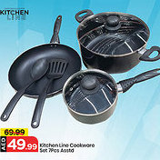 Mark & Save Kitchen Line Cookware Set 7Pcs Asstd offer