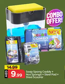 Mark & Save Soap spong caddy +nox sponge +steel pad+ steel scourer offer