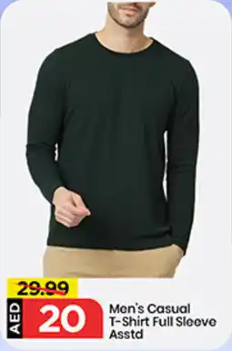 Mark & Save Men's Casual T-Shirt Full Sleeve offer