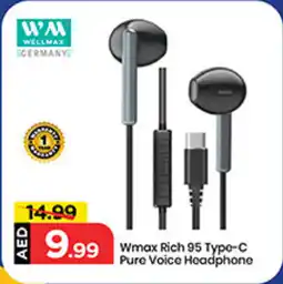 Mark & Save Wmax Rich 95 Type-C Pure Voice Headphone offer