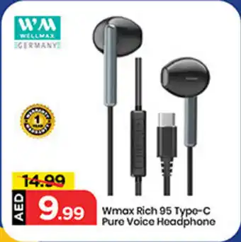 Mark & Save Wmax Rich 95 Type-C Pure Voice Headphone offer