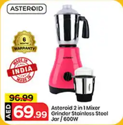 Mark & Save Asteroid 2 in 1 Mixer Grinder Stainless Steel Jar 600W offer