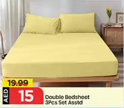 Mark & Save Double Bedsheet Set Asstd offer