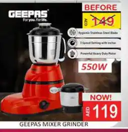 Mango Hypermarket LLC GEEPAS Mixer / Grinder offer