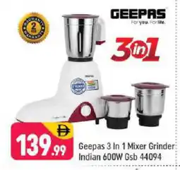 Shaklan GEEPAS Mixer / Grinder offer